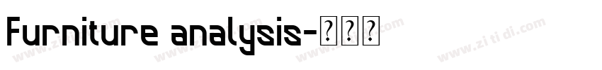 Furniture analysis字体转换